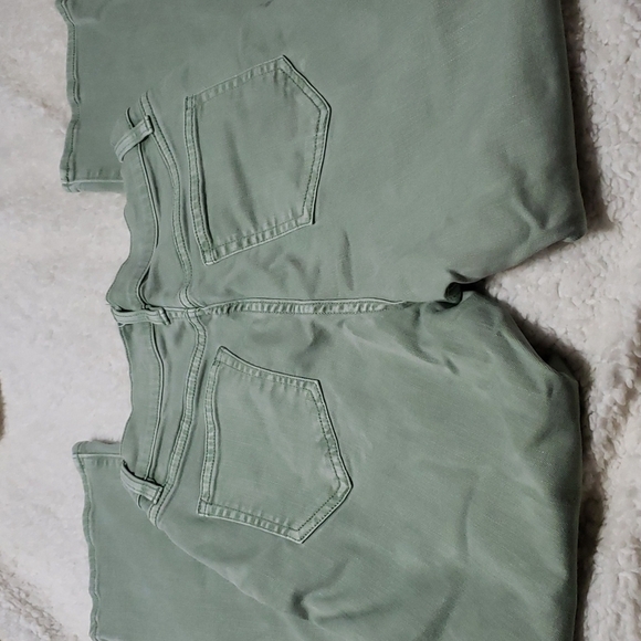 Land's End High Rise Straight Leg Light Green Jeans Size 6P - Picture 4 of 5